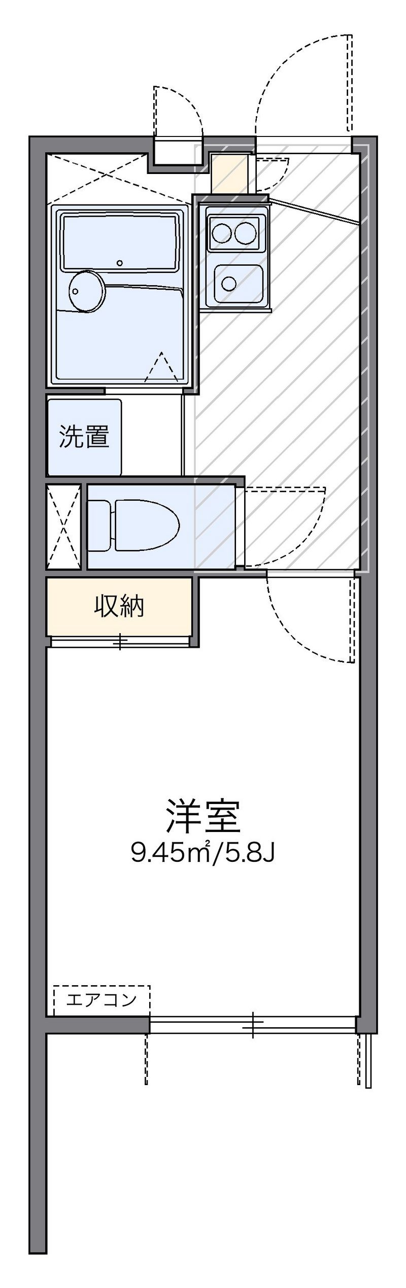 レオパレスフォレスト 間取り