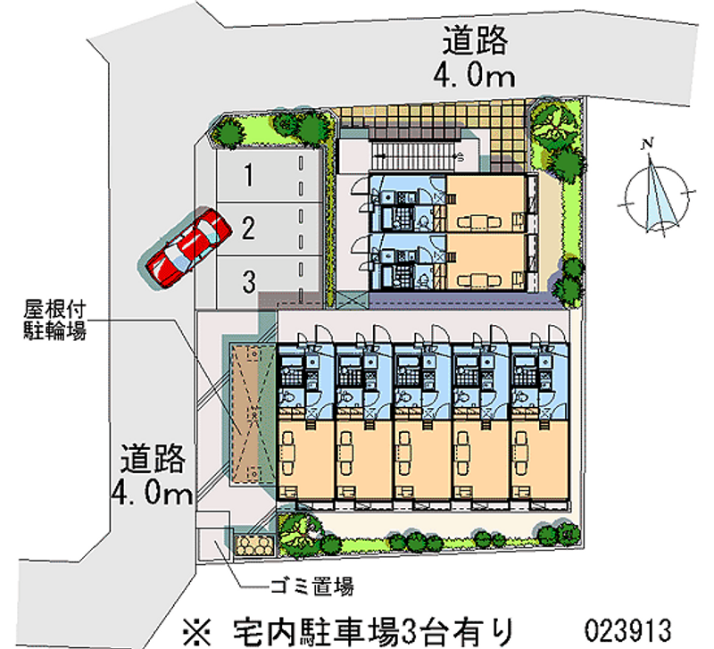レオパレス曽谷２丁目 区画図