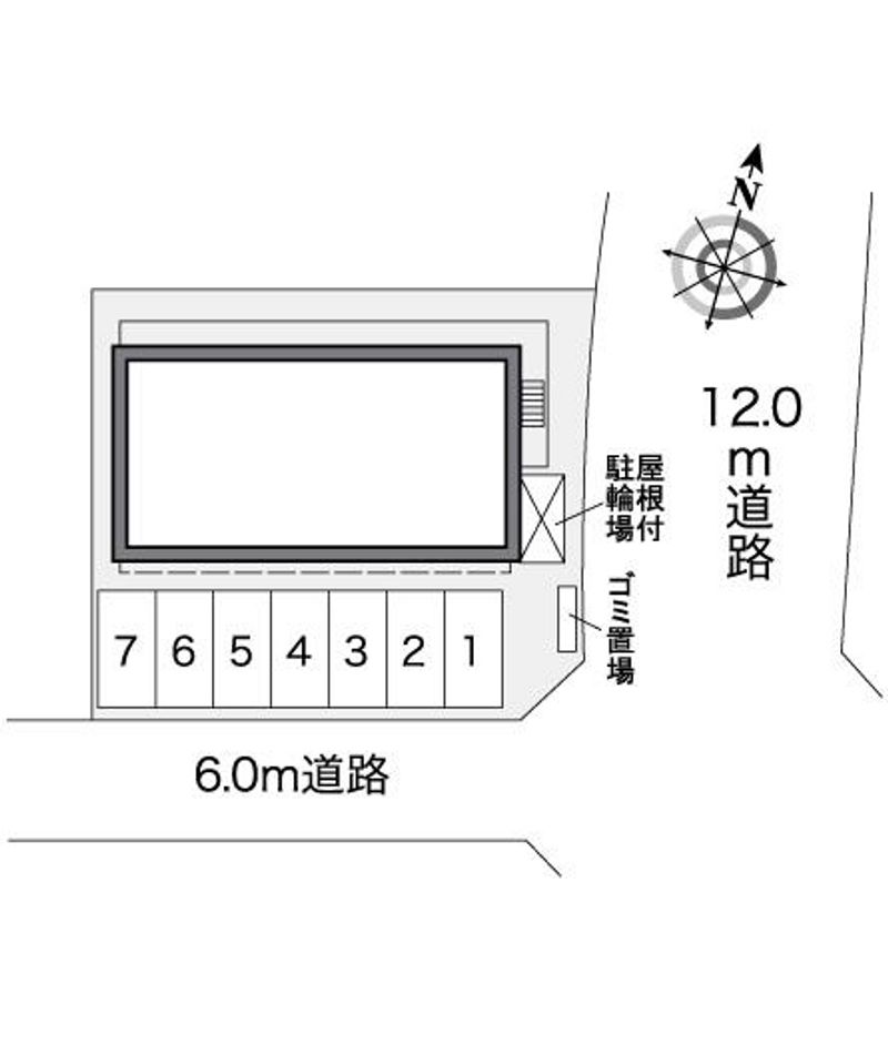 レオパレスアキュパル浜乃木 配置図