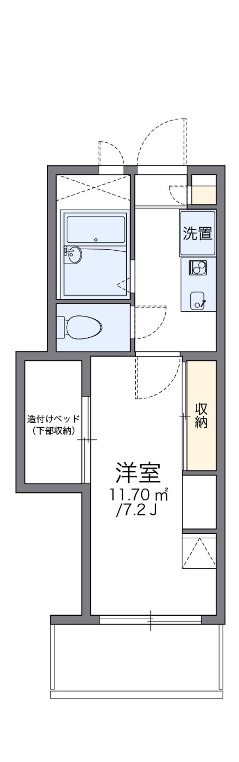 レオパレス駒場東大前 間取り