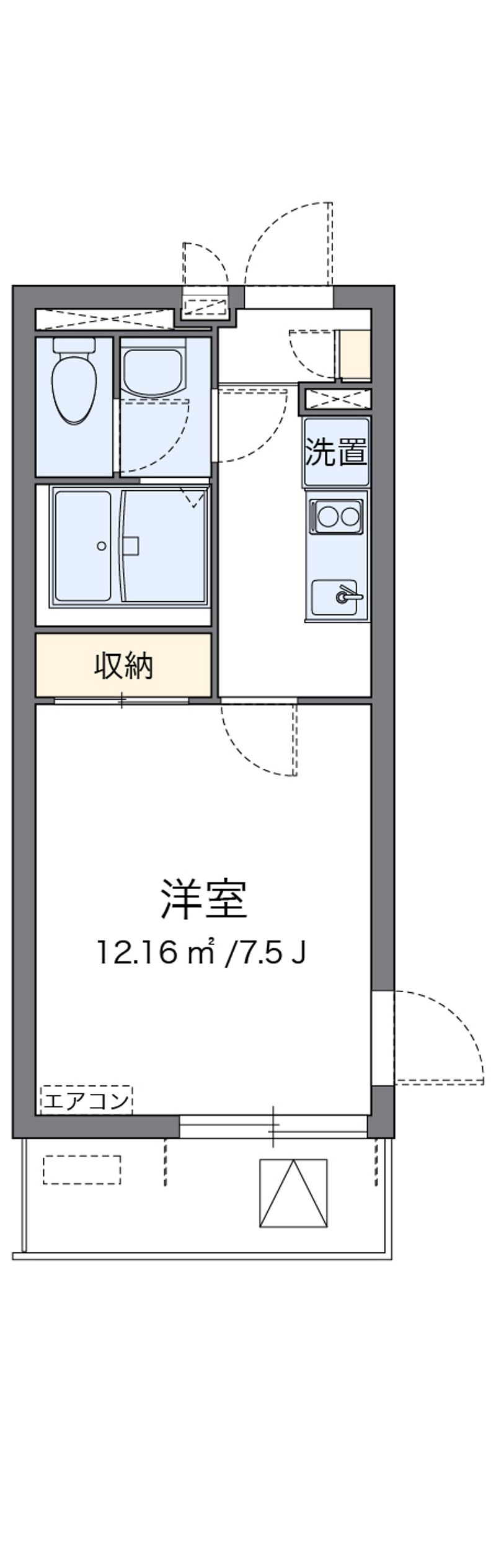 クレイノ清都Ⅲ 間取図
