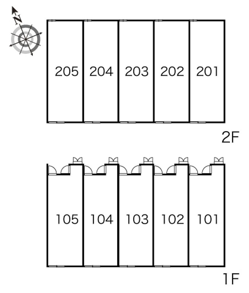 レオパレスサンブロス 間取り配置図