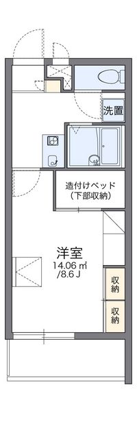 レオパレスセジュール和泉 間取り図