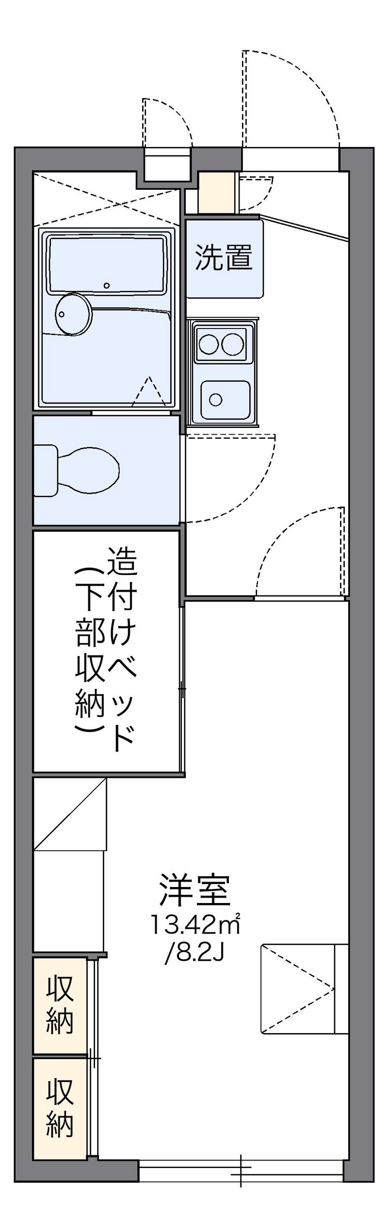 レオパレスプレーヌⅡ 間取図