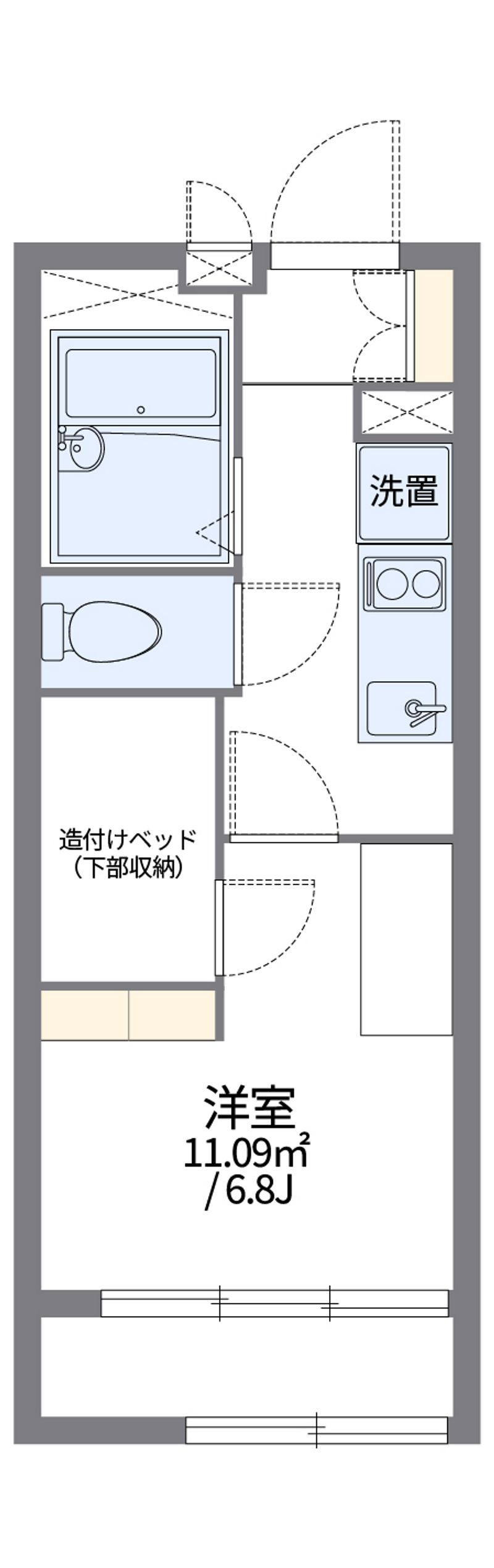 レオパレスステーションプラザⅡ 間取図