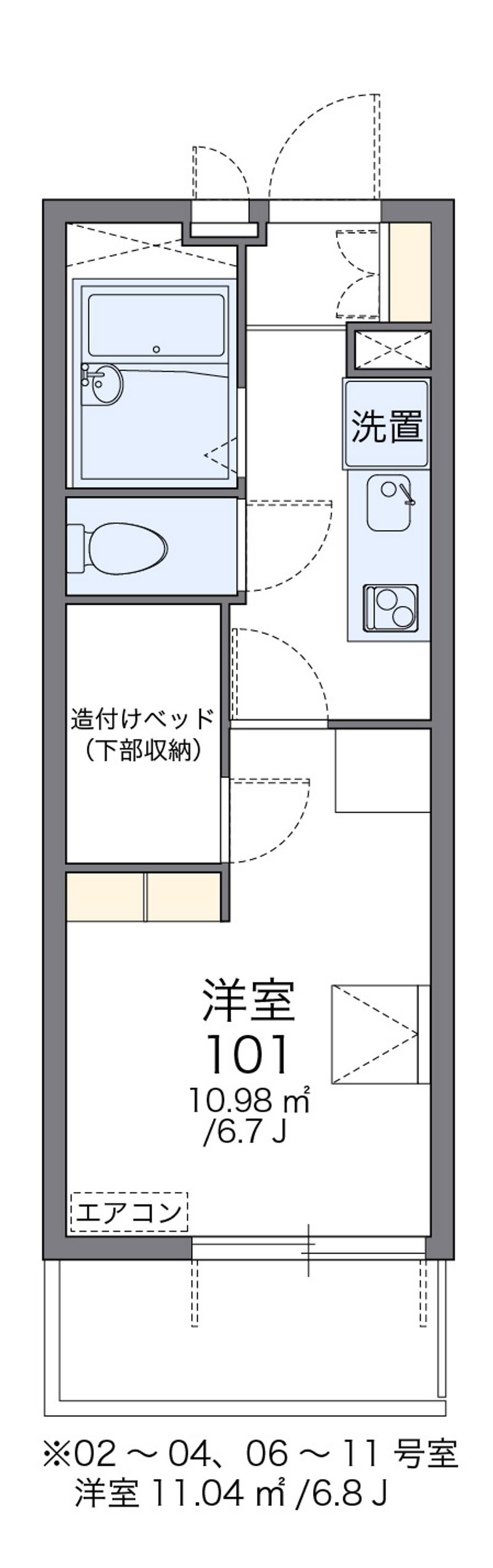 レオパレスダイチＢ 間取図