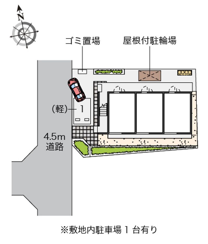 レオパレスケンジ 配置図