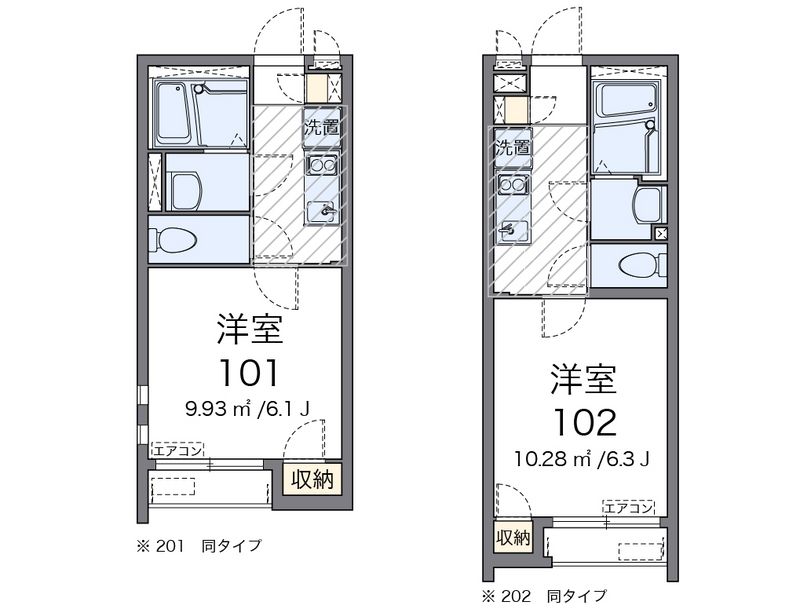 クレイノひまわりＣ 間取図