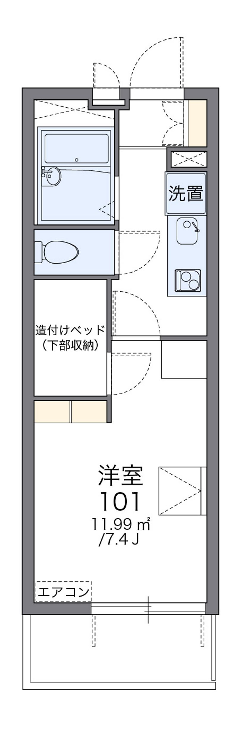 レオパレスＳＨＩＢＡＴＡⅢ 間取図