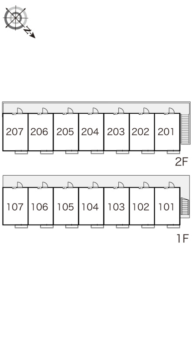 レオパレス銀豊 間取り配置図