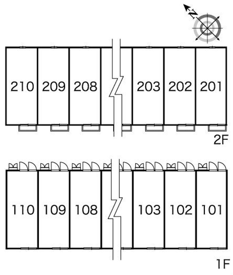 レオパレスコートアヴリル 間取配置図