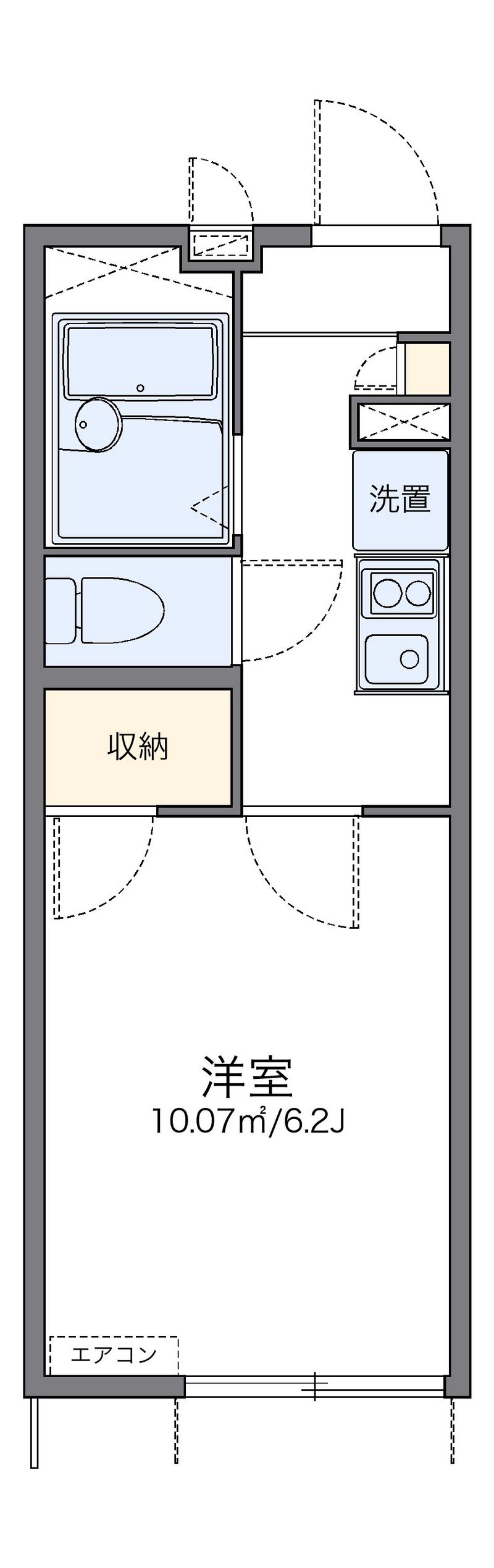 レオパレスパサージュⅡ 間取図