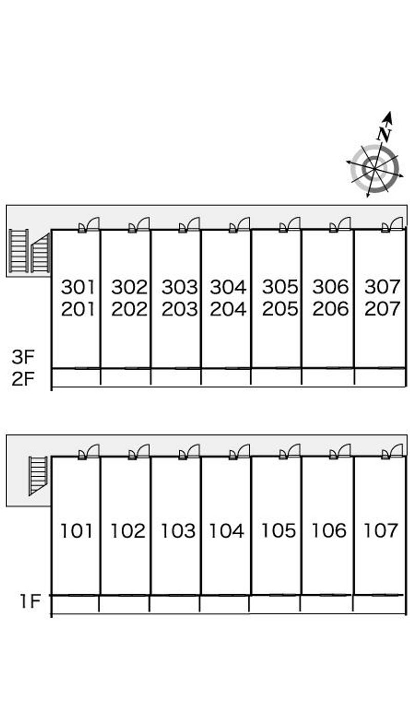 レオパレス向田 間取り配置図
