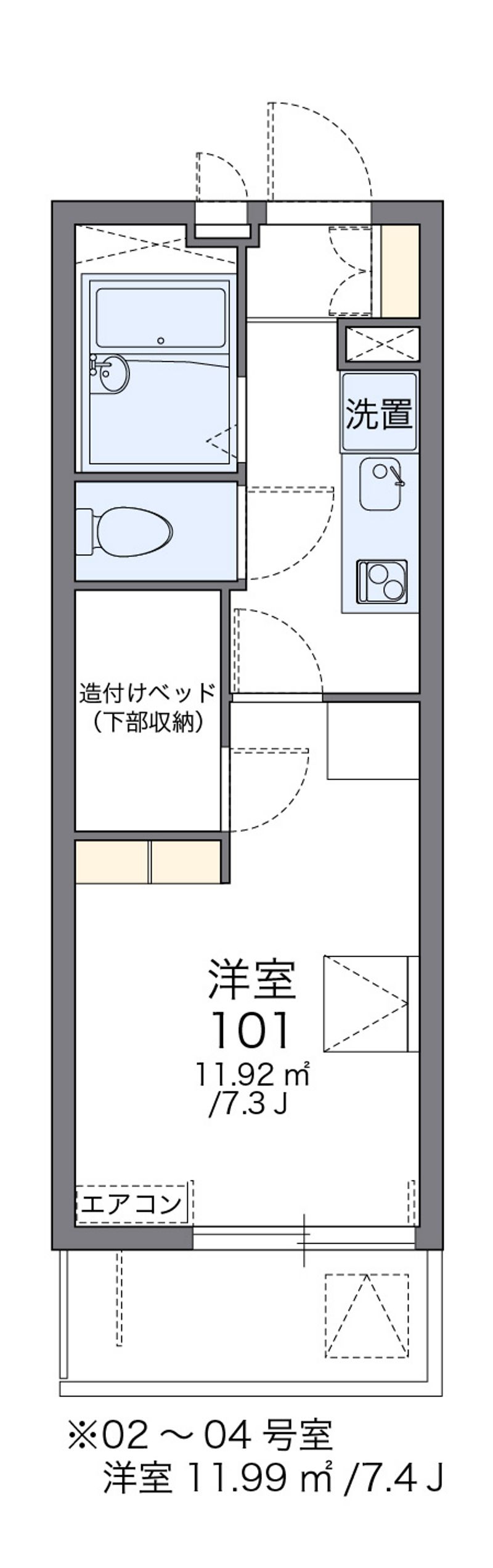 レオパレスリオⅡ 間取図