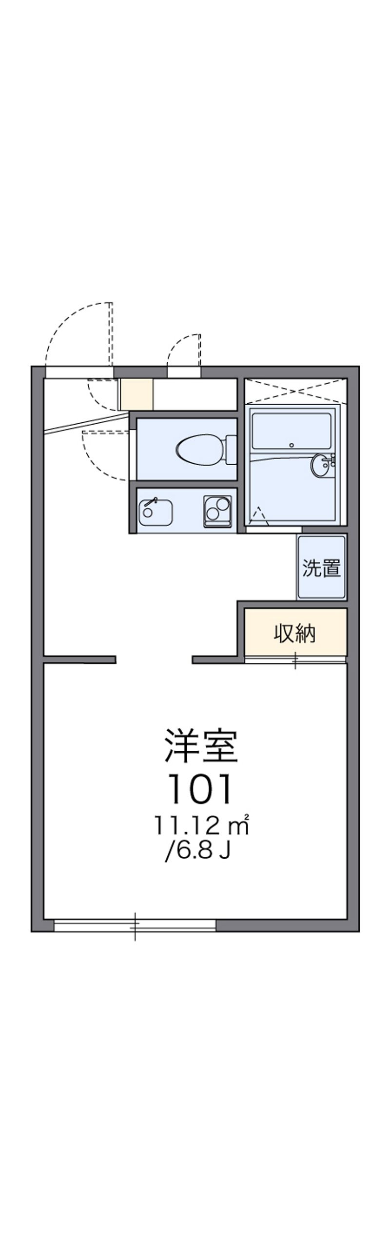 レオパレスナイス 間取図