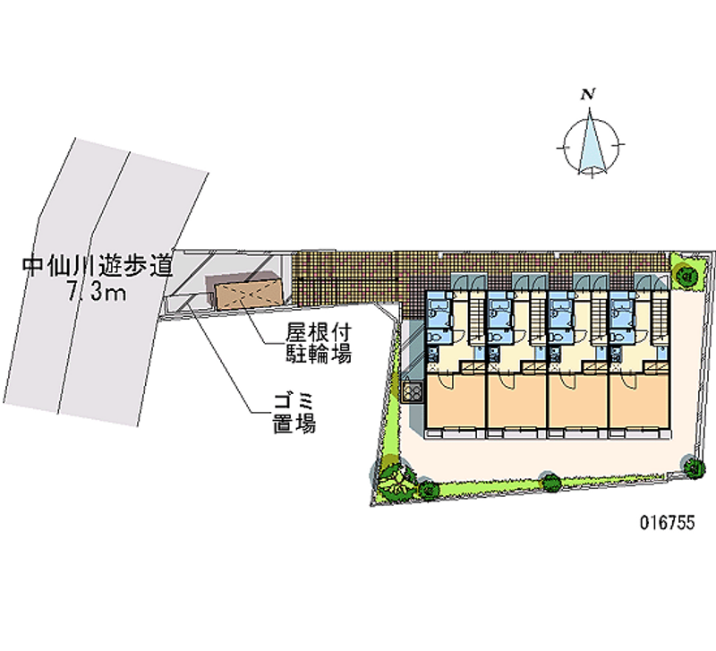 レオパレス中原 区画図