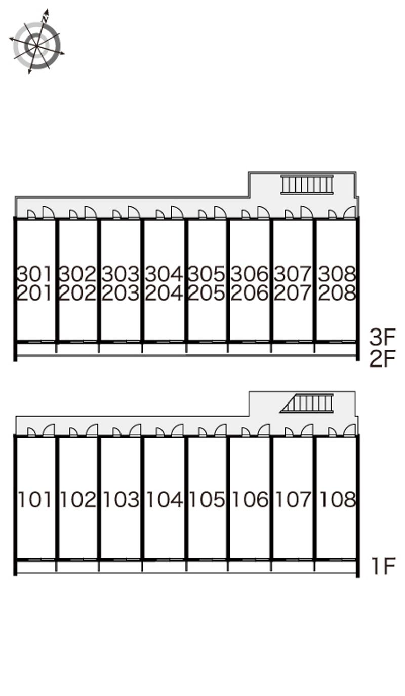 レオパレスザ　フィールド 間取配置図