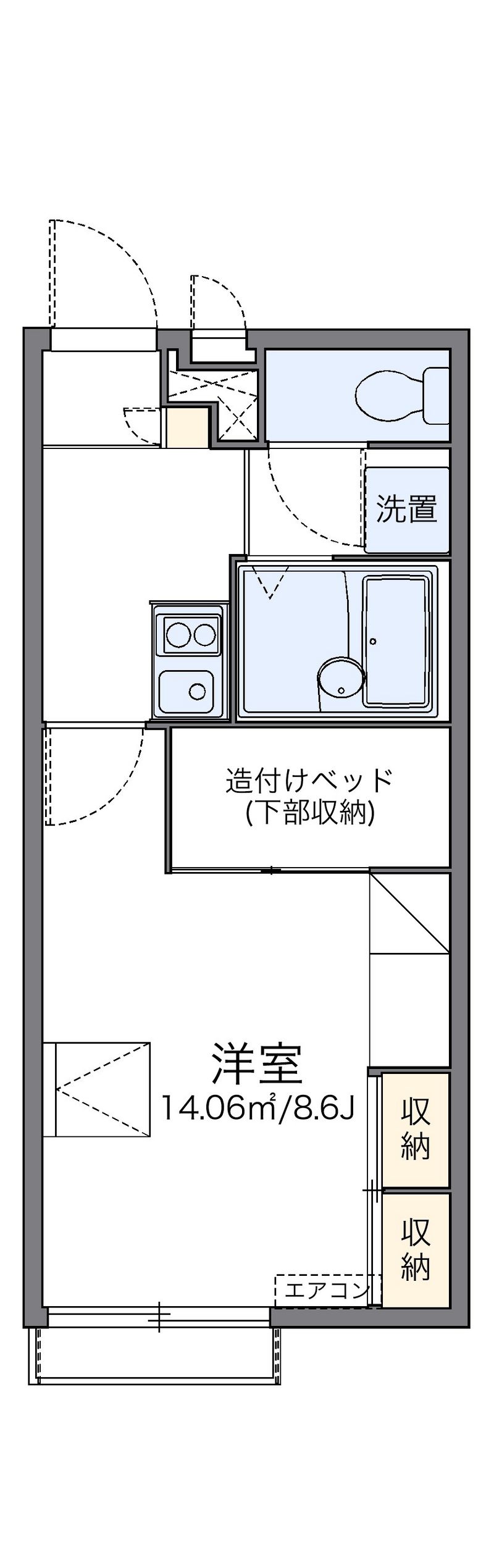 レオパレスＭ＆Ｅ 間取図