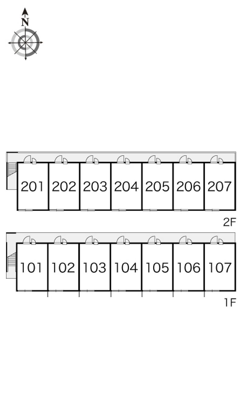 レオパレスエスペランサ古府 間取り配置図
