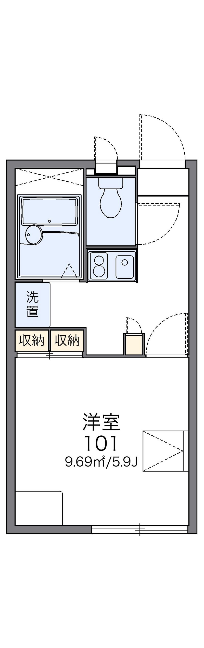 レオパレス艶 間取図