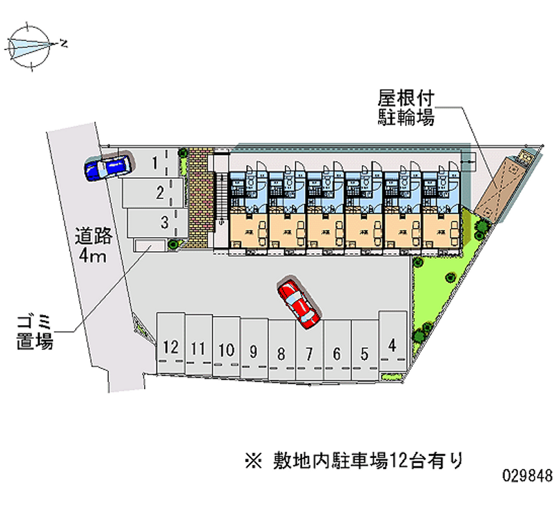 レオパレス山王東 月極駐車場