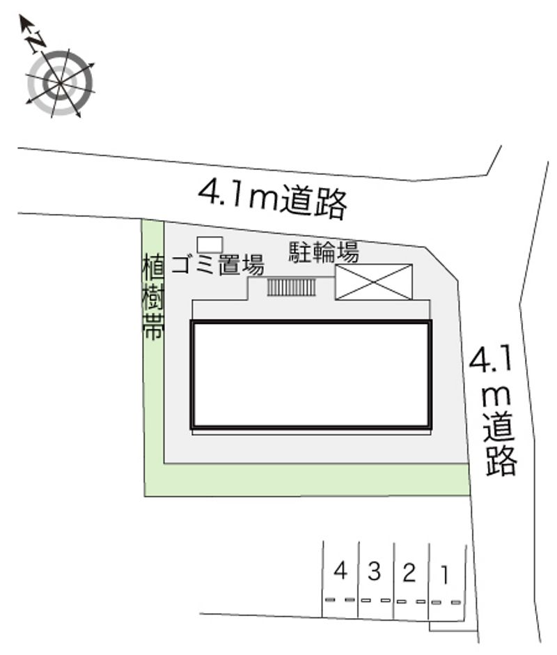 レオパレスジョーウンⅡ番館 配置図