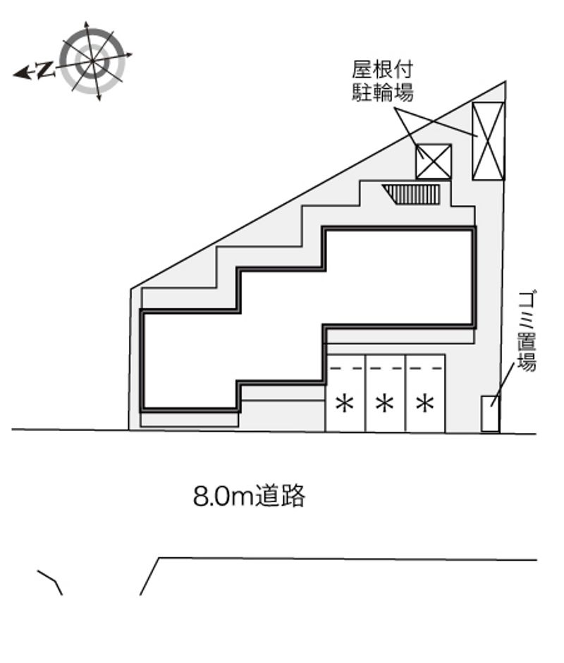 レオパレスルミエール森彦 配置図