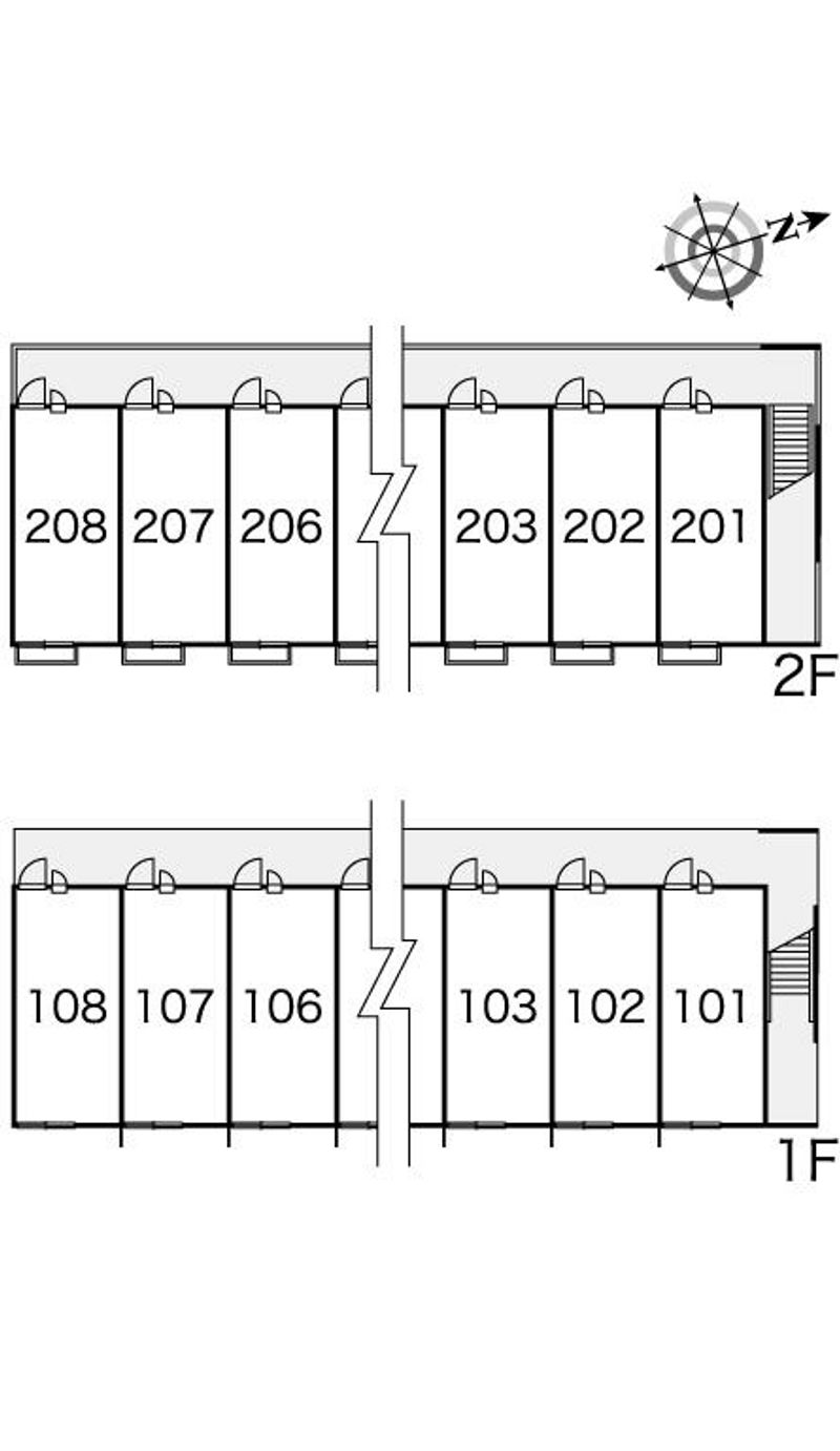 レオパレスサンフラワーⅢ 間取配置図