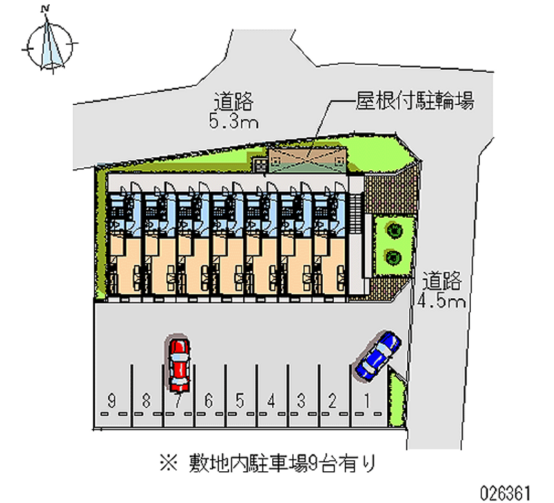 レオパレスフォコン 月極駐車場