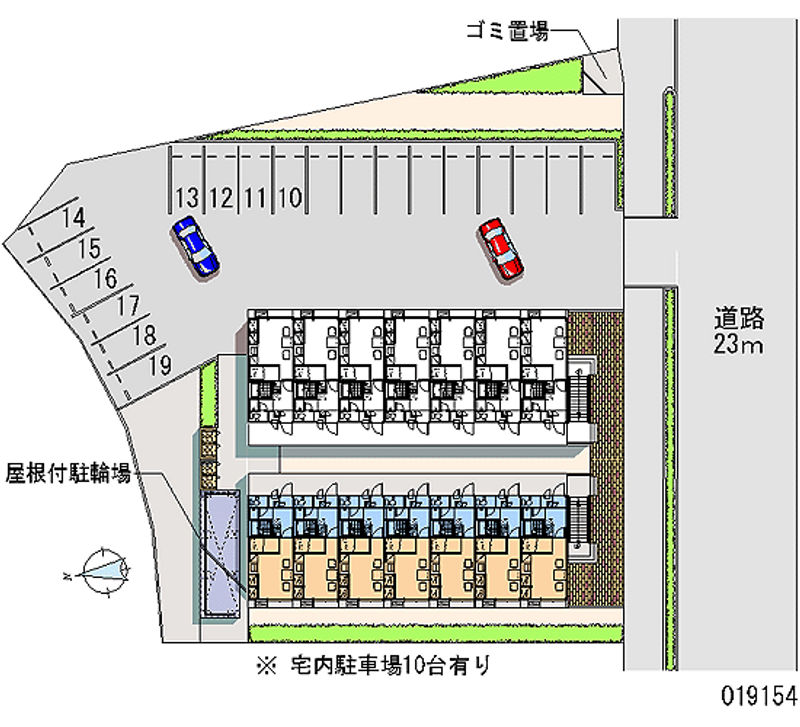 レオパレスニュー千代 月極駐車場