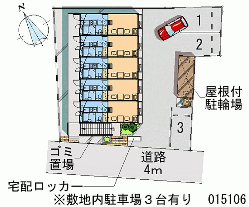レオパレスＧＲＡＺＩＡ 区画図