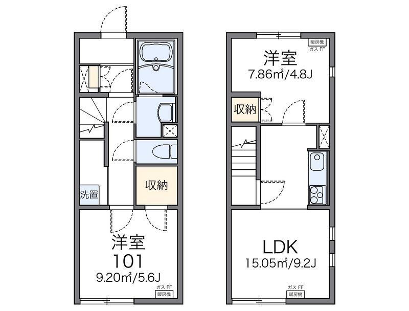 レオネクストエクシールⅢ 間取図