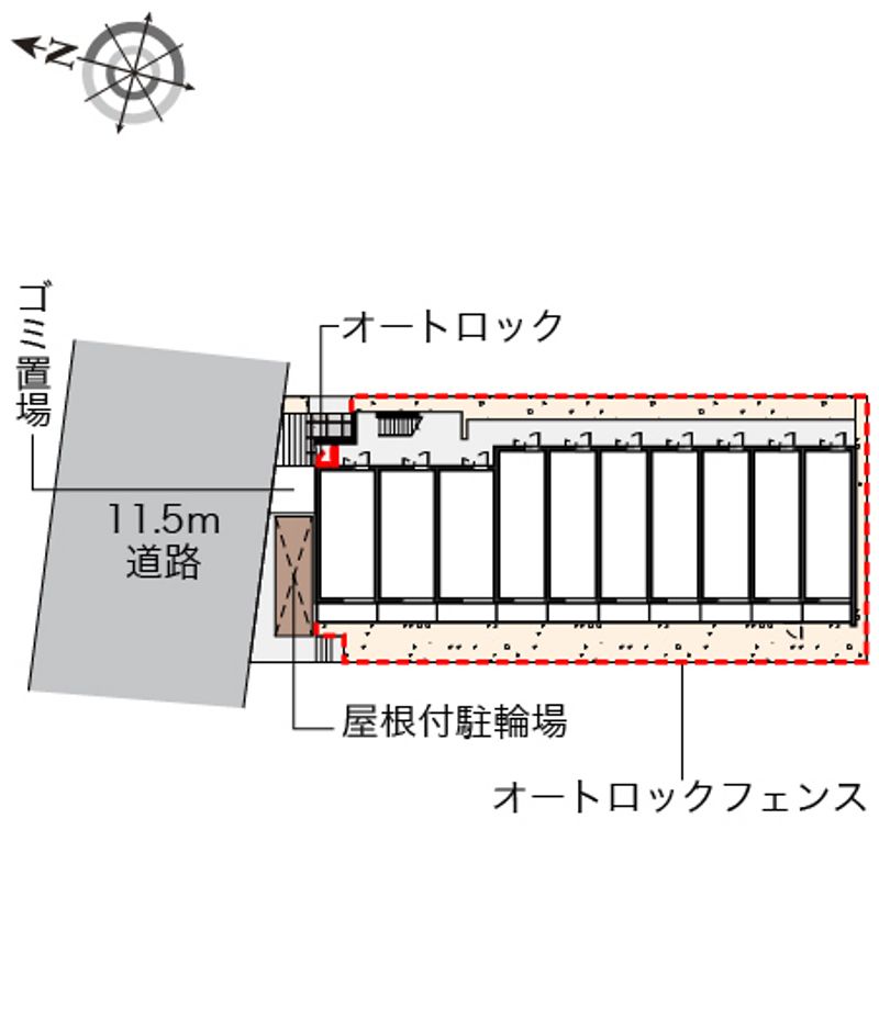クレイノオリーブハウス　ネオ 配置図