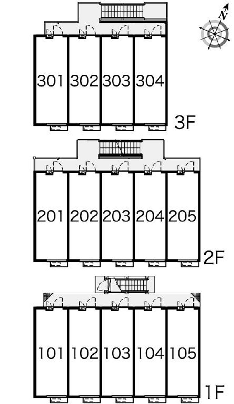 レオパレス長者丸 間取り配置図