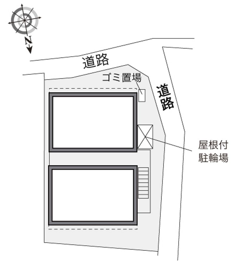 レオパレス勝山南 配置図
