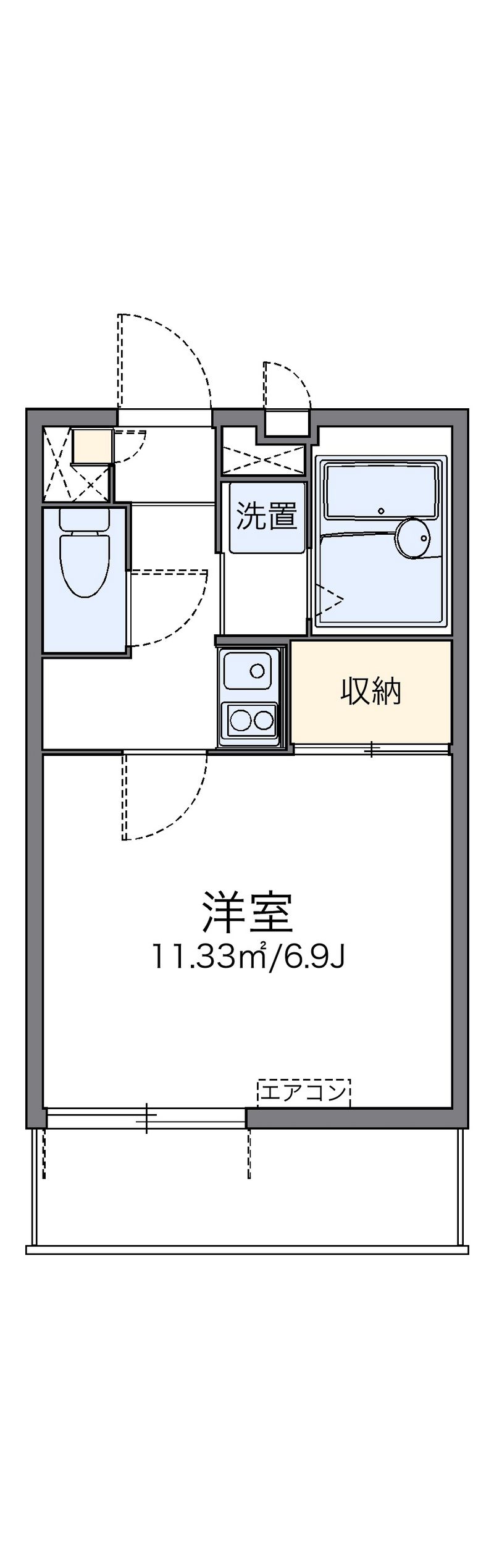 レオパレス高畑東 間取図