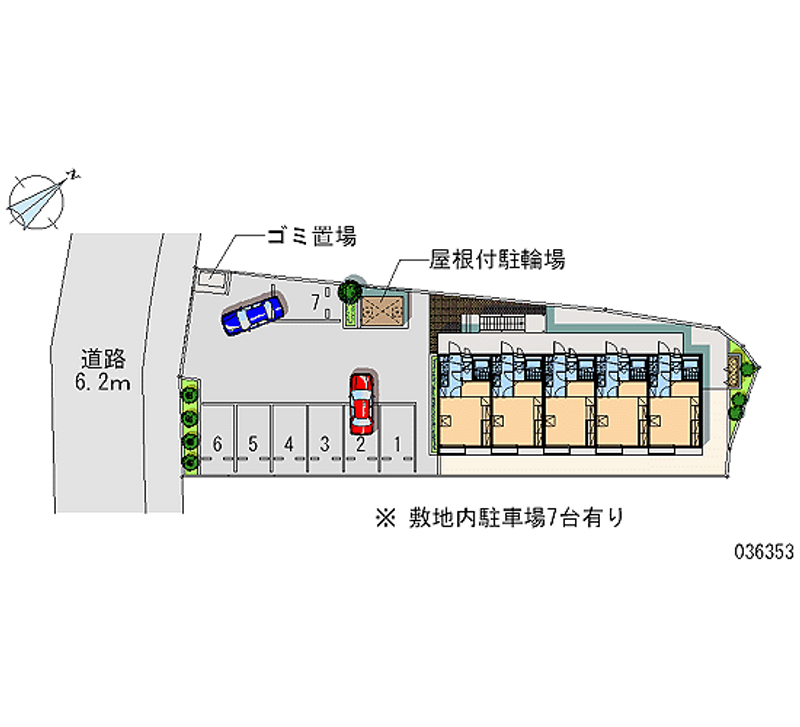 レオパレス青柳 月極駐車場