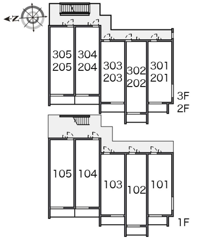クレイノタウンコート 間取配置図