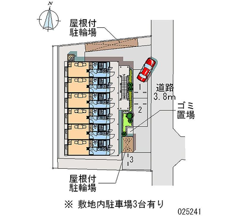 レオパレスサンスーシー白旗 区画図