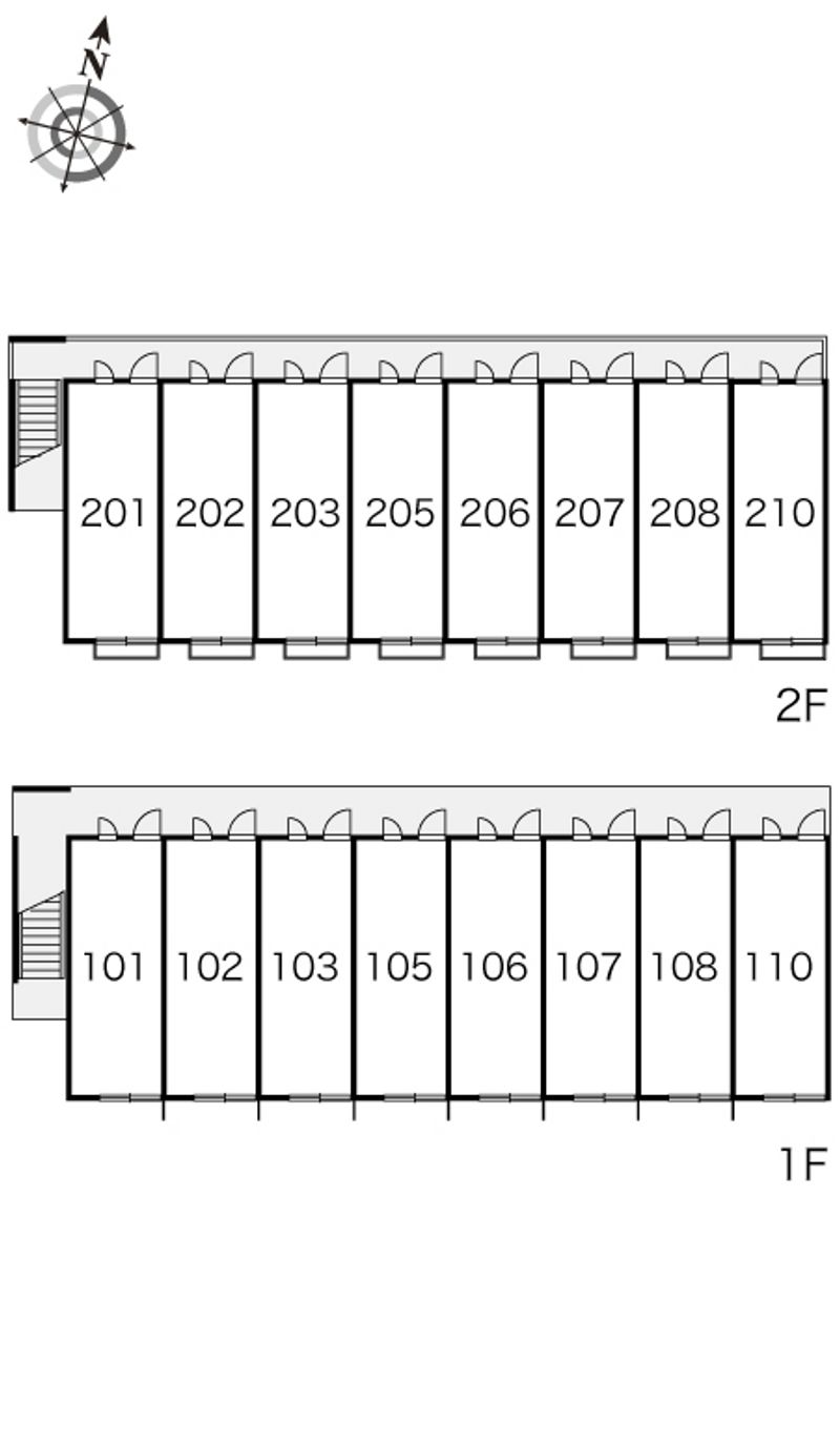 レオパレスジョイ 間取配置図