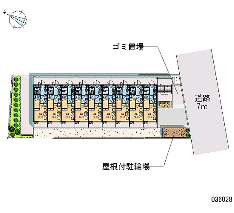レオパレスＵ＆ＳⅡ 区画図