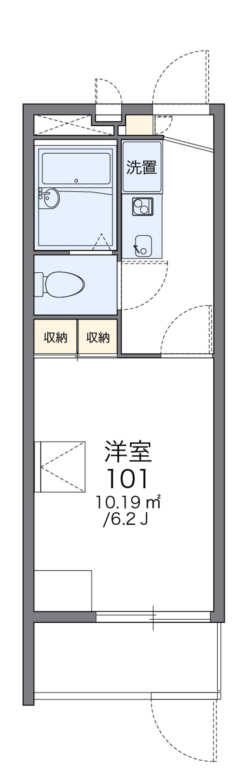 レオパレスヴィブレ 間取図