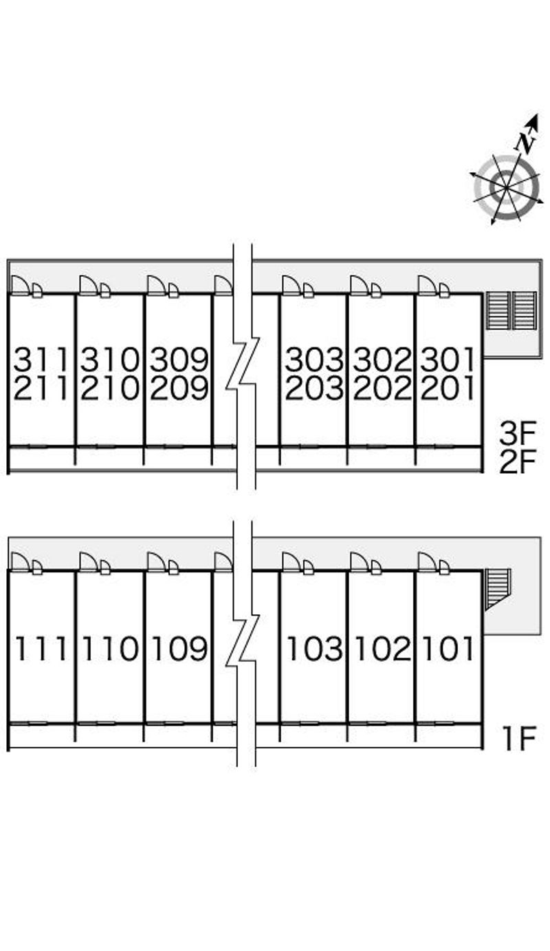 レオパレス雅風 間取り配置図