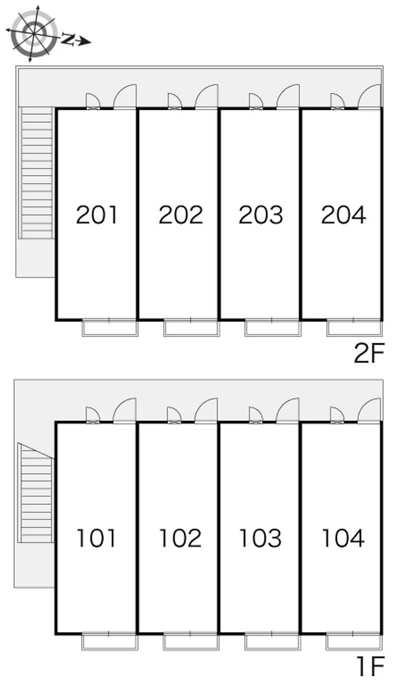 レオパレスＫ・Ｍ・ＪＯＹ 間取り配置図