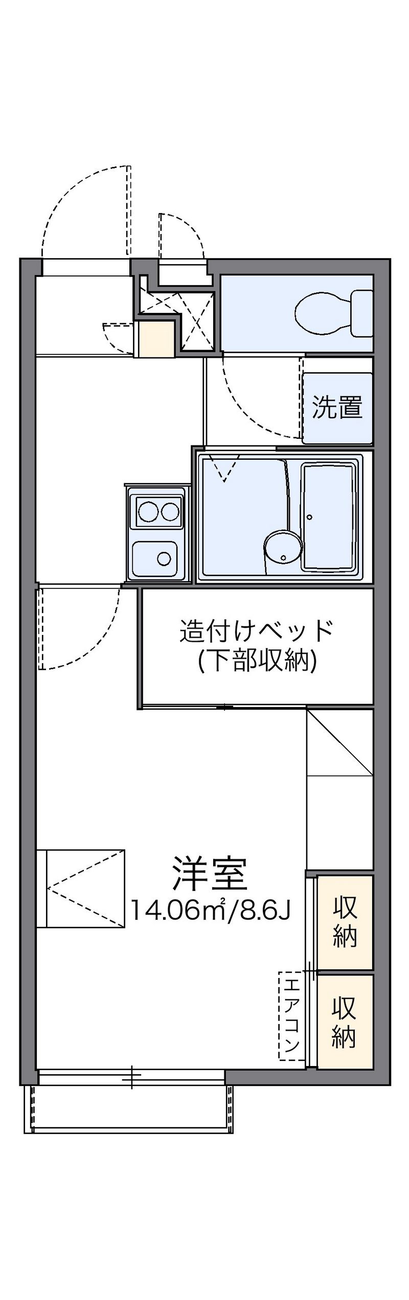 leopalace Akarennga Floor plan