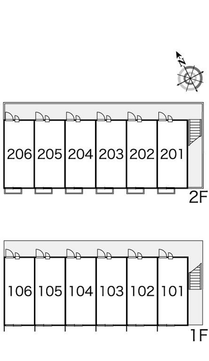 レオパレスノース　マーシュ３０ 間取配置図