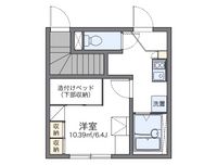 レオパレスハサマ 間取り図