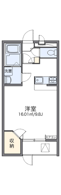 レオパレス天上野Ⅱ 間取り図