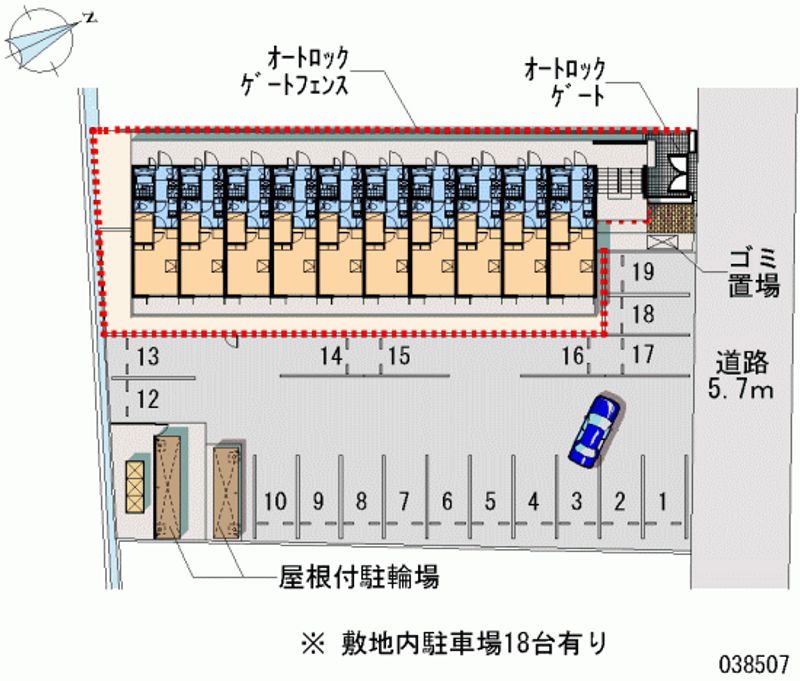 レオパレスガーディアン 月極駐車場