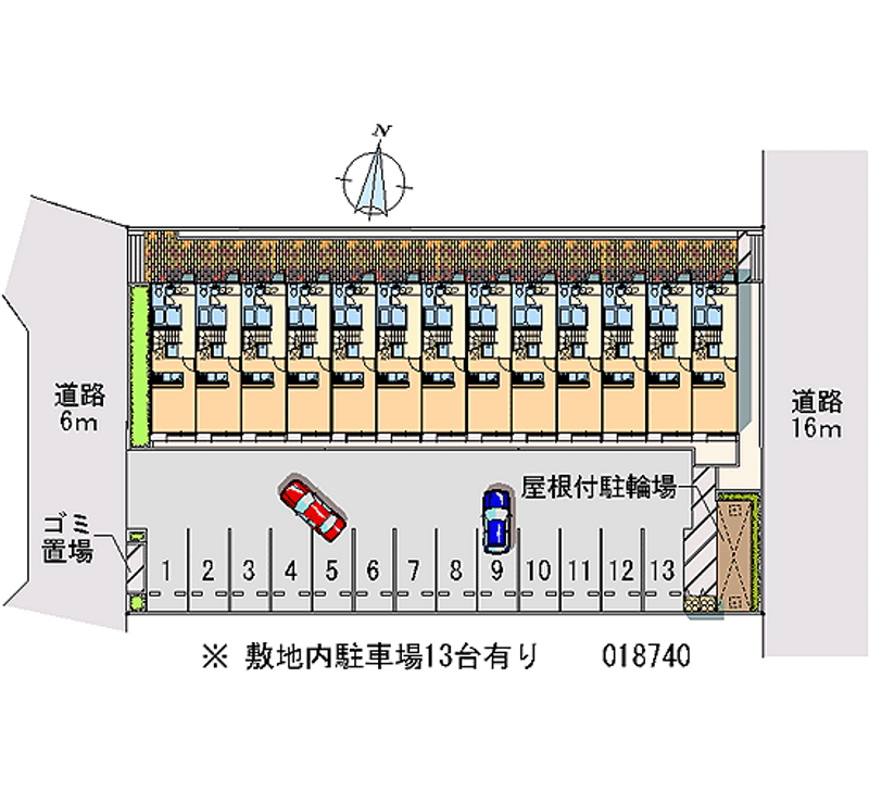 レオパレスボヌール 月極駐車場